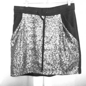 Shimmery mini skirt